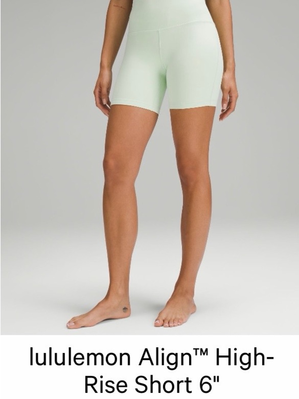 lululemon athletica Align High-Rise Bike Short in Light Mint